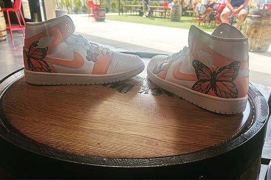 🦋 Custom Butterfly Nike Jordan 1 Mids